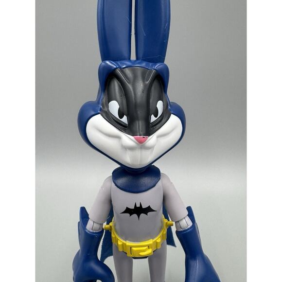 Space Jam Bugs Bunny Batman In Blue Suit Action Figure 9.5” - Picture 2 of 6